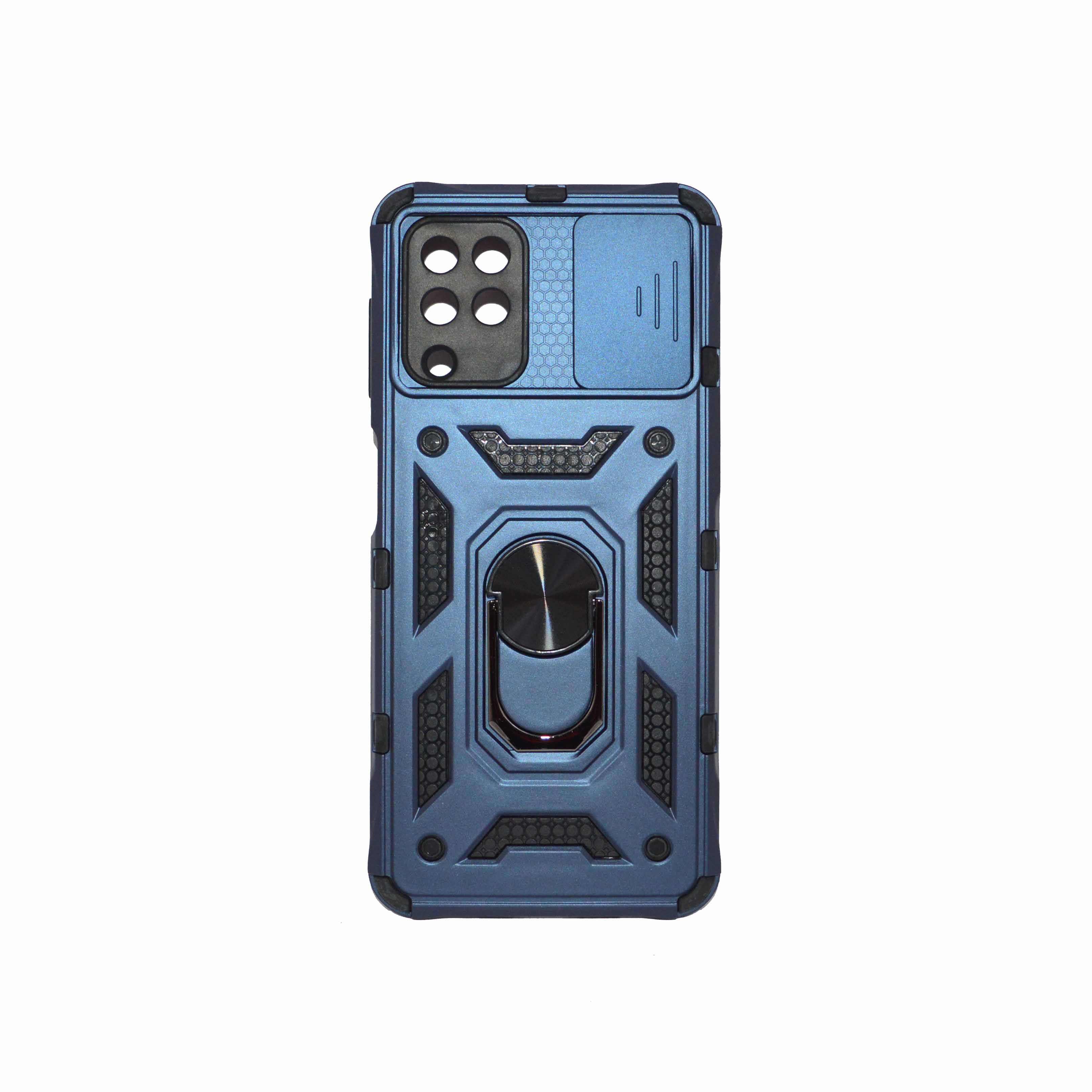 SAMSUNG M32-F22-A22 4G Light Blue Armor Cover Military Grade Protection Built-in Kickstand Car Holder Mobile Phone Case